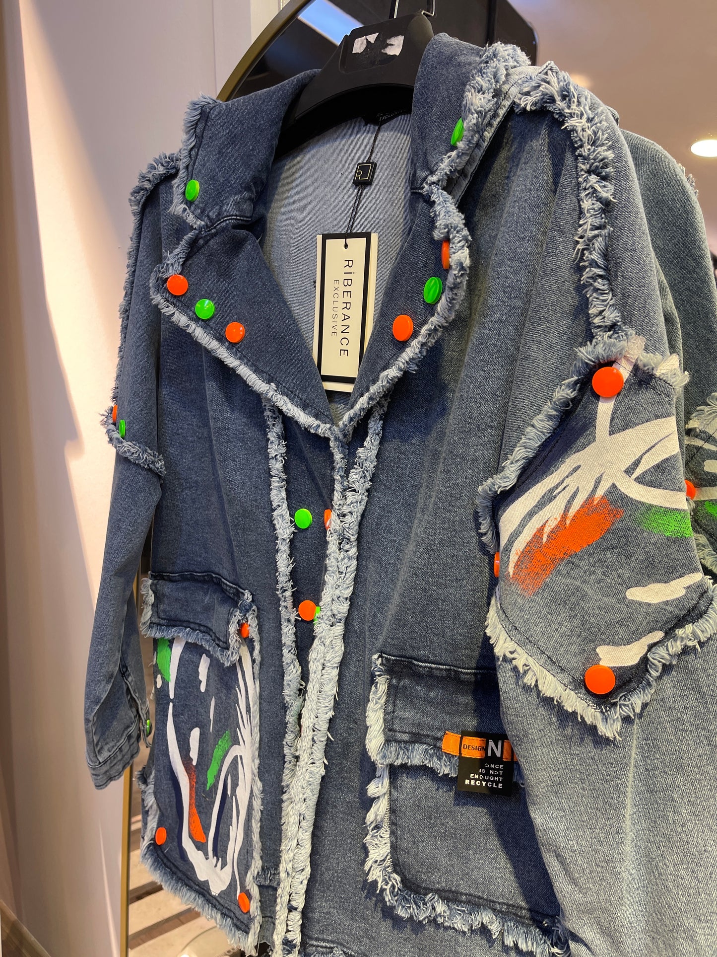 2406 NEON DENIM CEKET