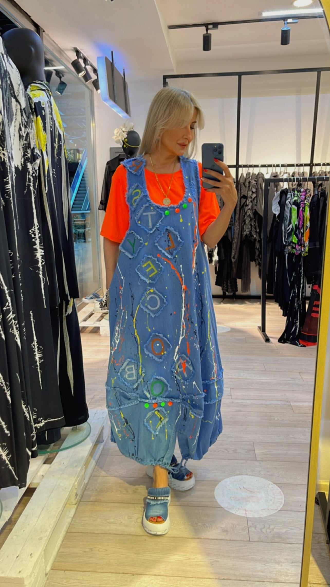 25117 TENCEL NEON ELBİSE