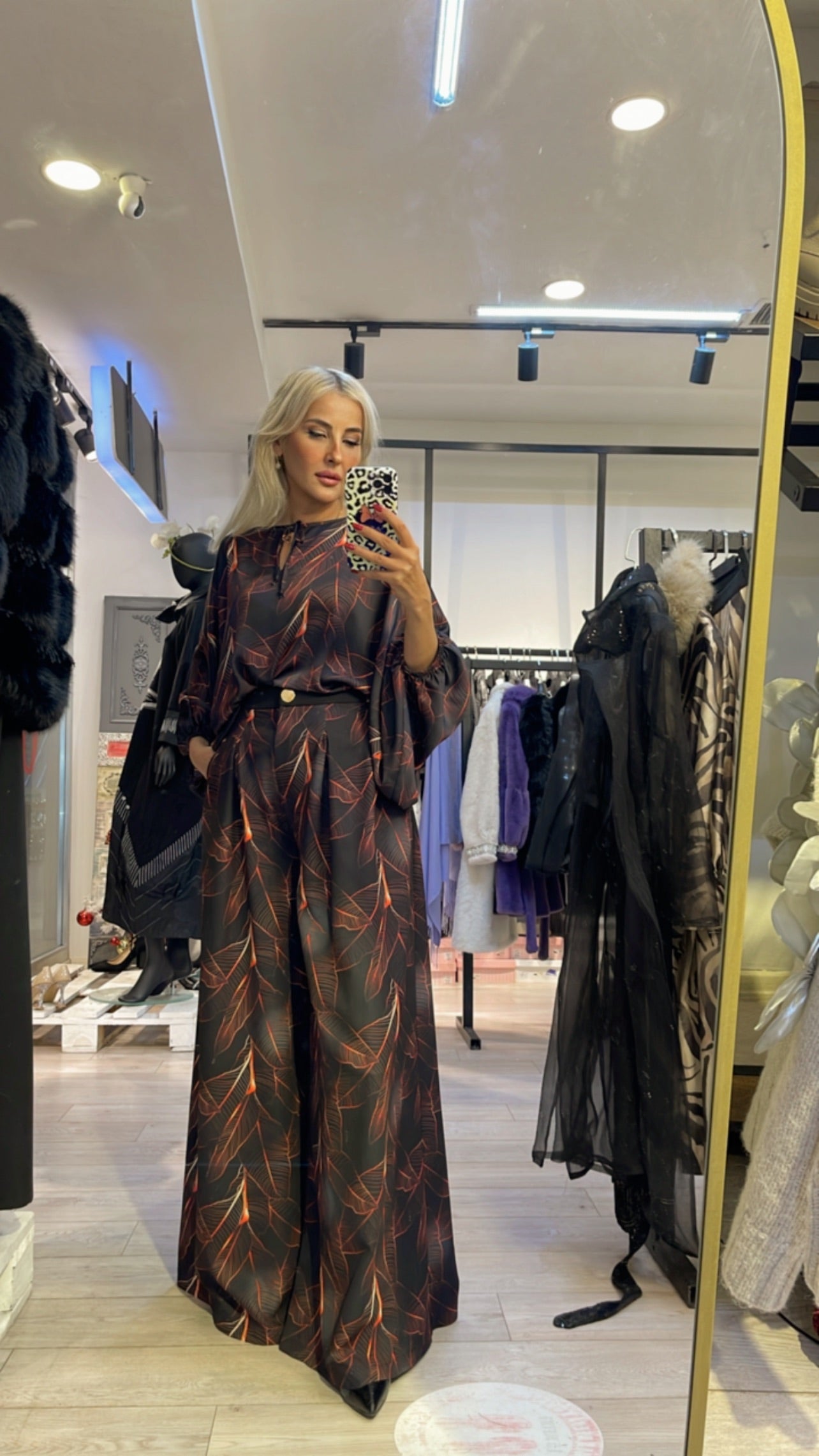 İMZA ZEBRA DESEN PANTOLON