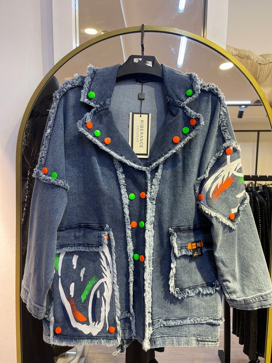 2406 NEON DENIM CEKET
