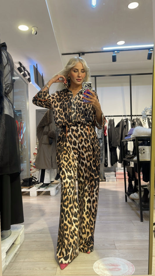 İMZA LEOPAR PANTOLON