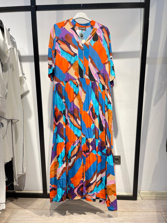 2419 MULTICOLOR ELBİSE