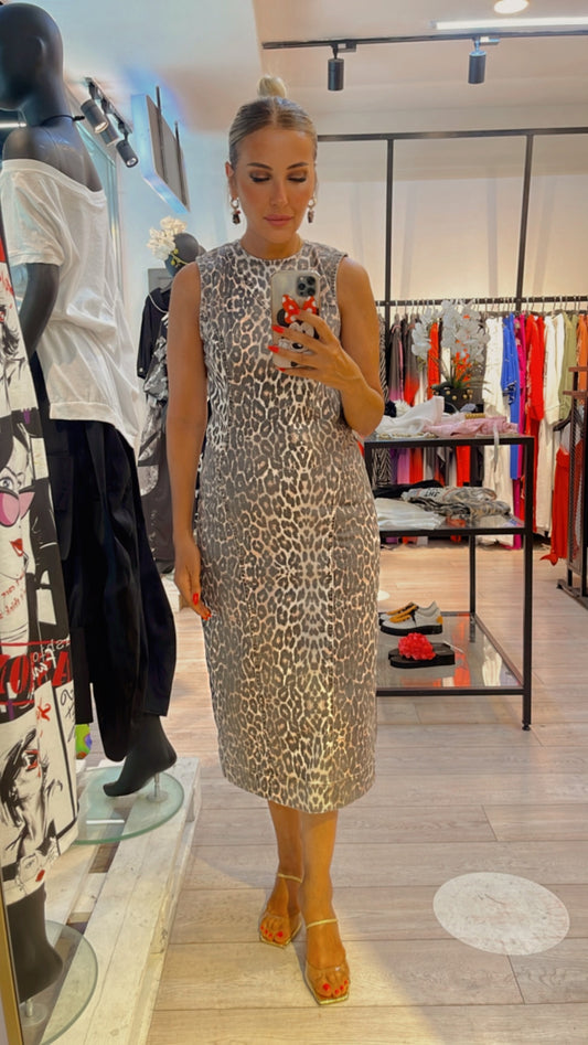 LEOPAR KALEM ELBİSE