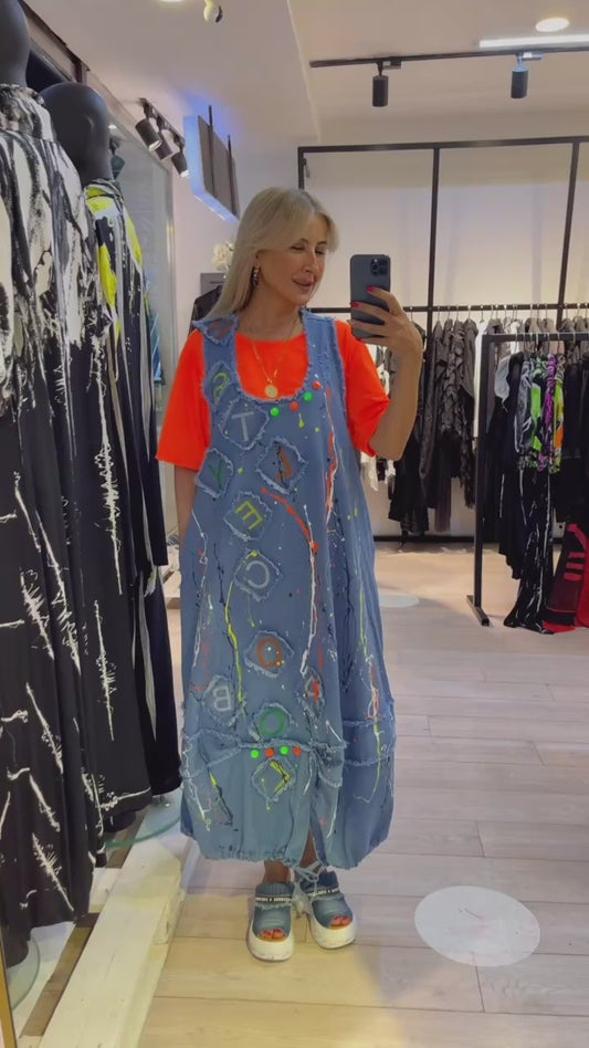25117 TENCEL NEON ELBİSE