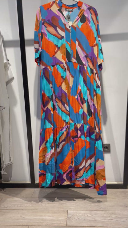 2419 MULTICOLOR ELBİSE