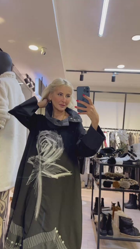 RİBARANCE EXCLUSIVE GÜL TASARIM ELBİSE